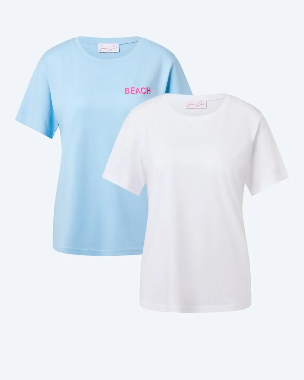 Doppelpack Shirt mit Print