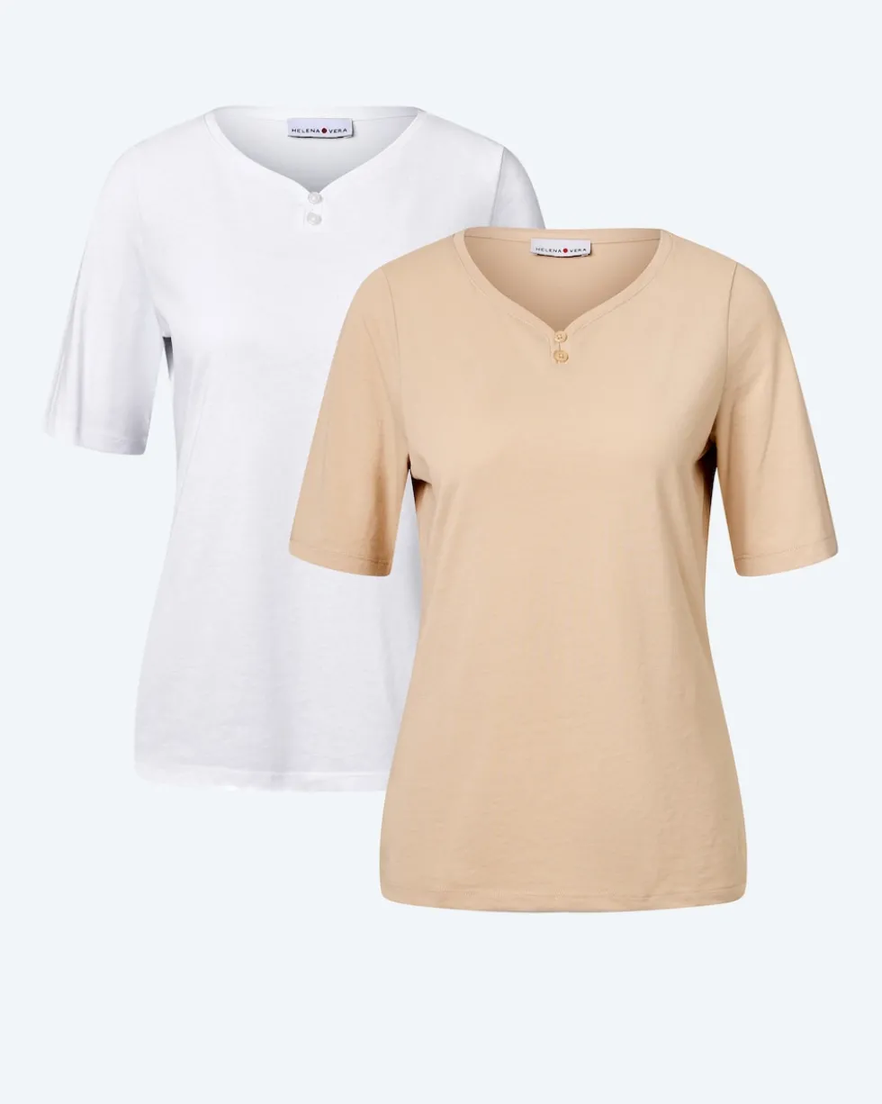 Doppelpack Shirts mit Logo