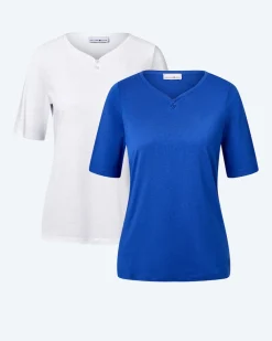 Doppelpack Shirts mit Logo