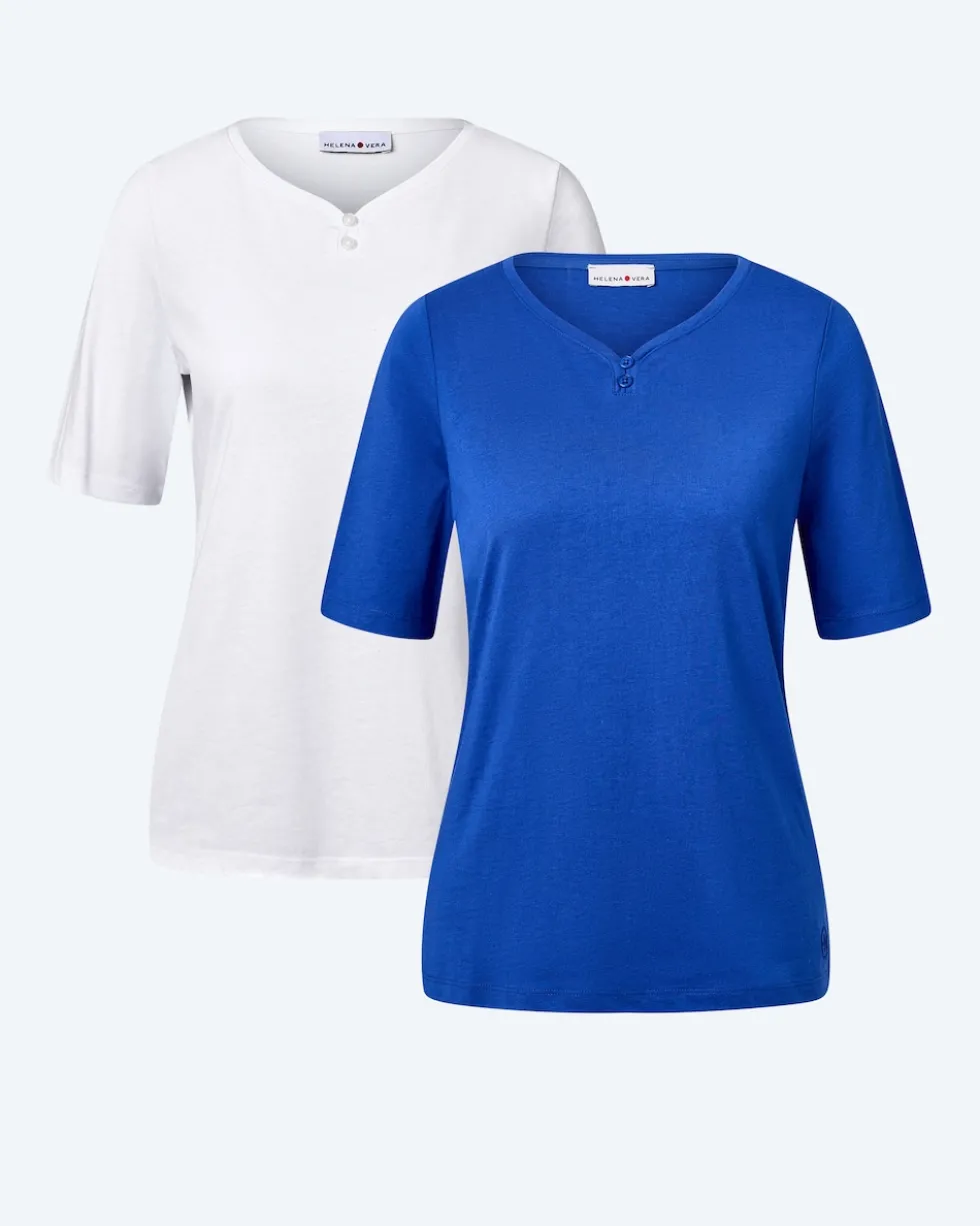 Doppelpack Shirts mit Logo