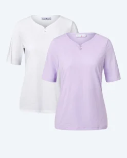 Doppelpack Shirts mit Logo