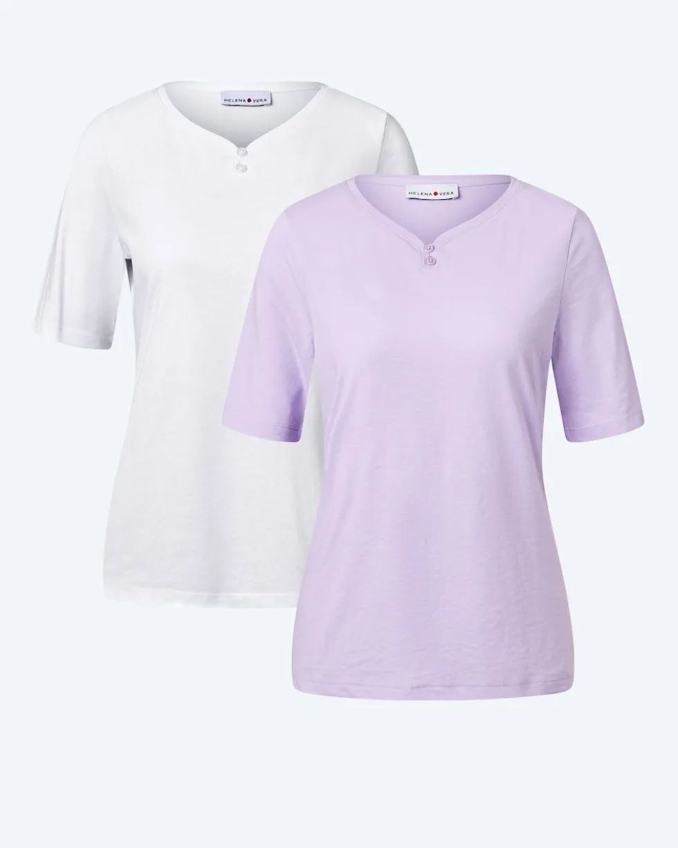 Doppelpack Shirts mit Logo