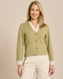 Double Face Strickjacke