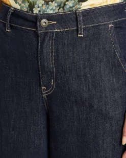 Extra-Wide Leg Jeans mit Umschlag