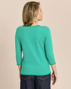 Feinstrick-Pullover fein gestreift