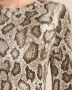 Flausch-Pullover mit Pythonmuster