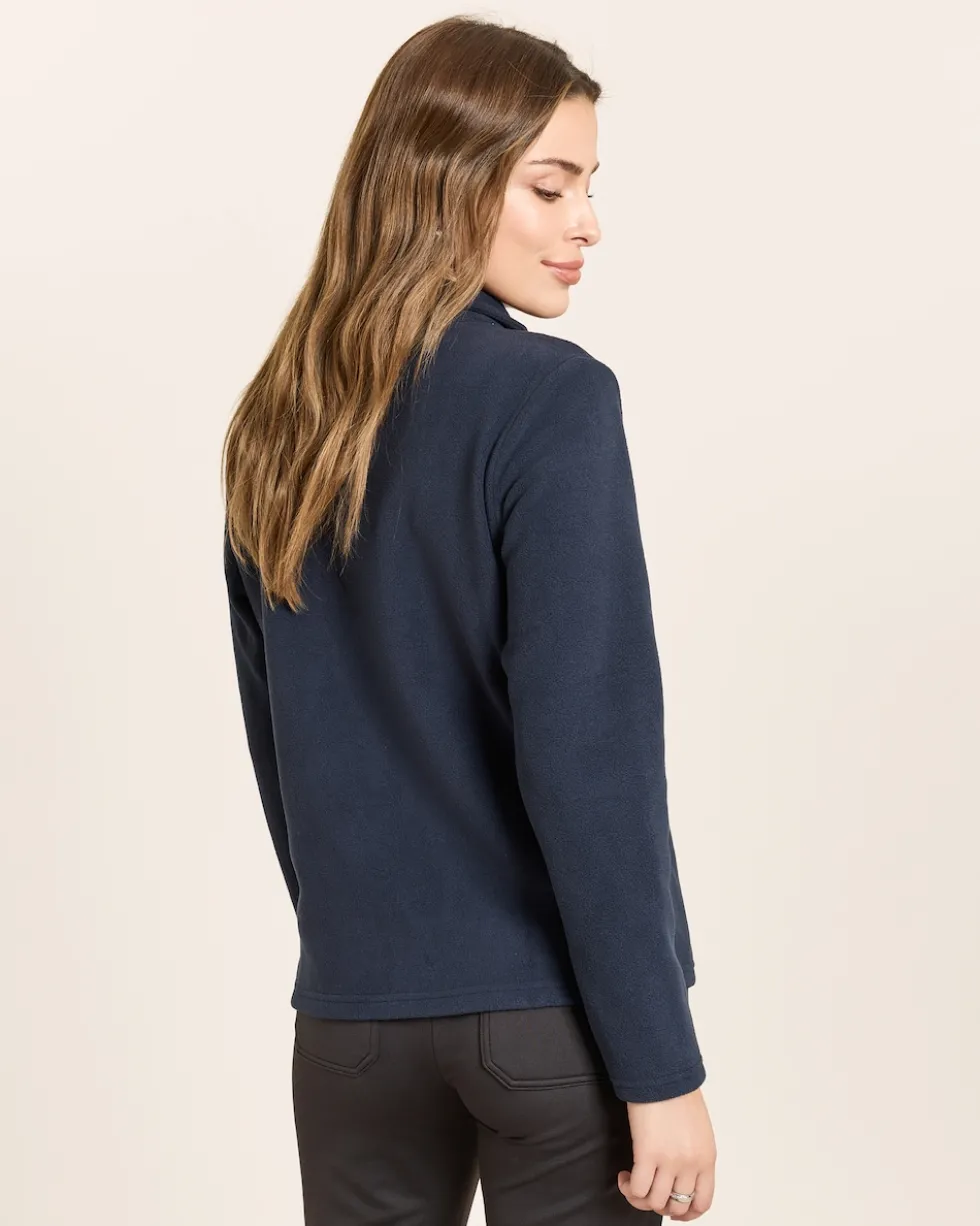 Fleece-Troyer mit Strass-Deko