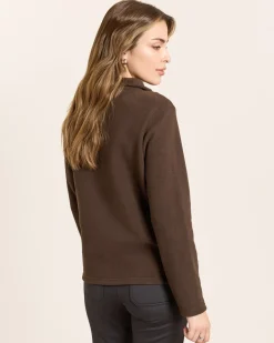 Fleece-Troyer mit Strass-Deko