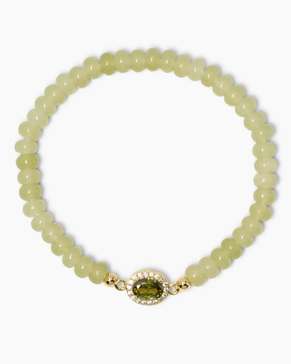 Flex-Armband mit Naturstein & Zirkonia