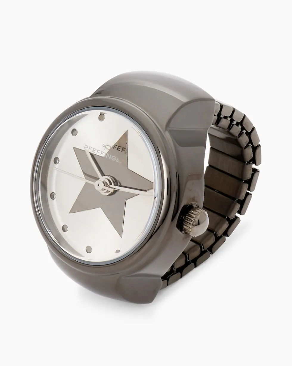 Flex-Ring-Uhr aus Edelstahl