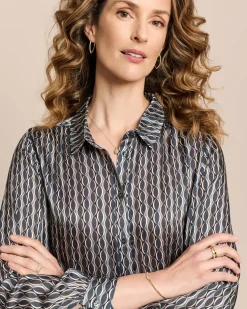 Gemusterte Bluse