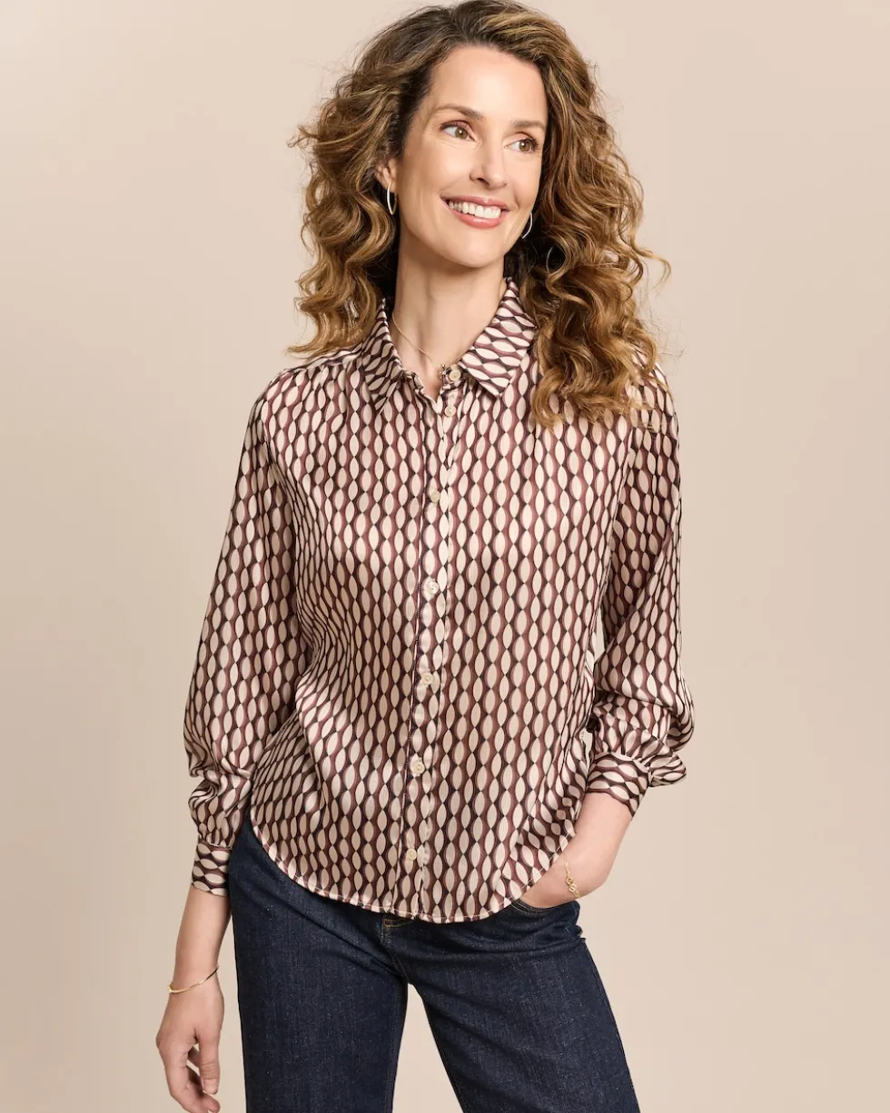 Gemusterte Bluse