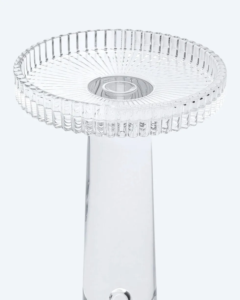 Glaskerzenständer "Gerippt", 3tlg.