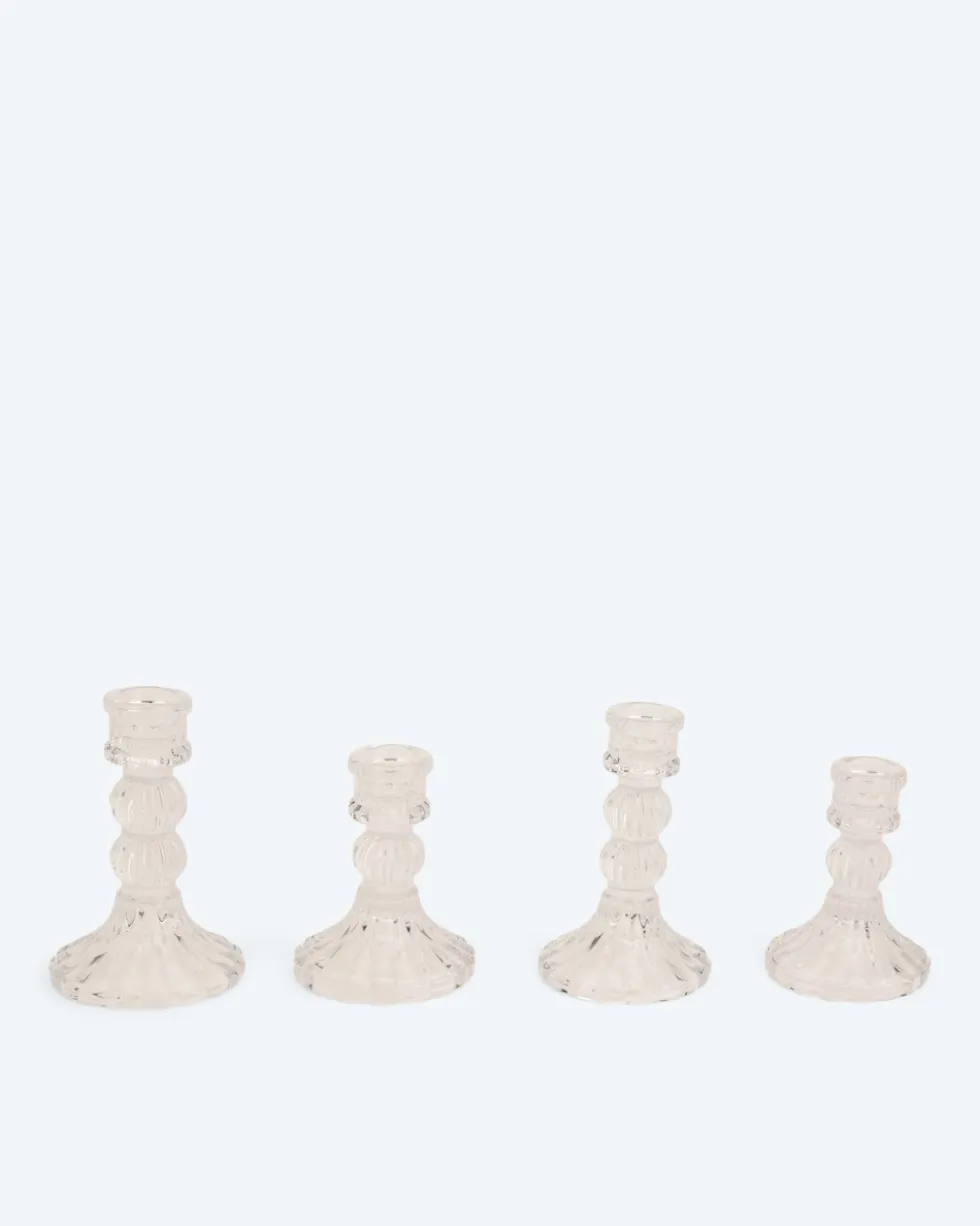 Glas-Stabkerzenhalter Elegance, 4tlg.