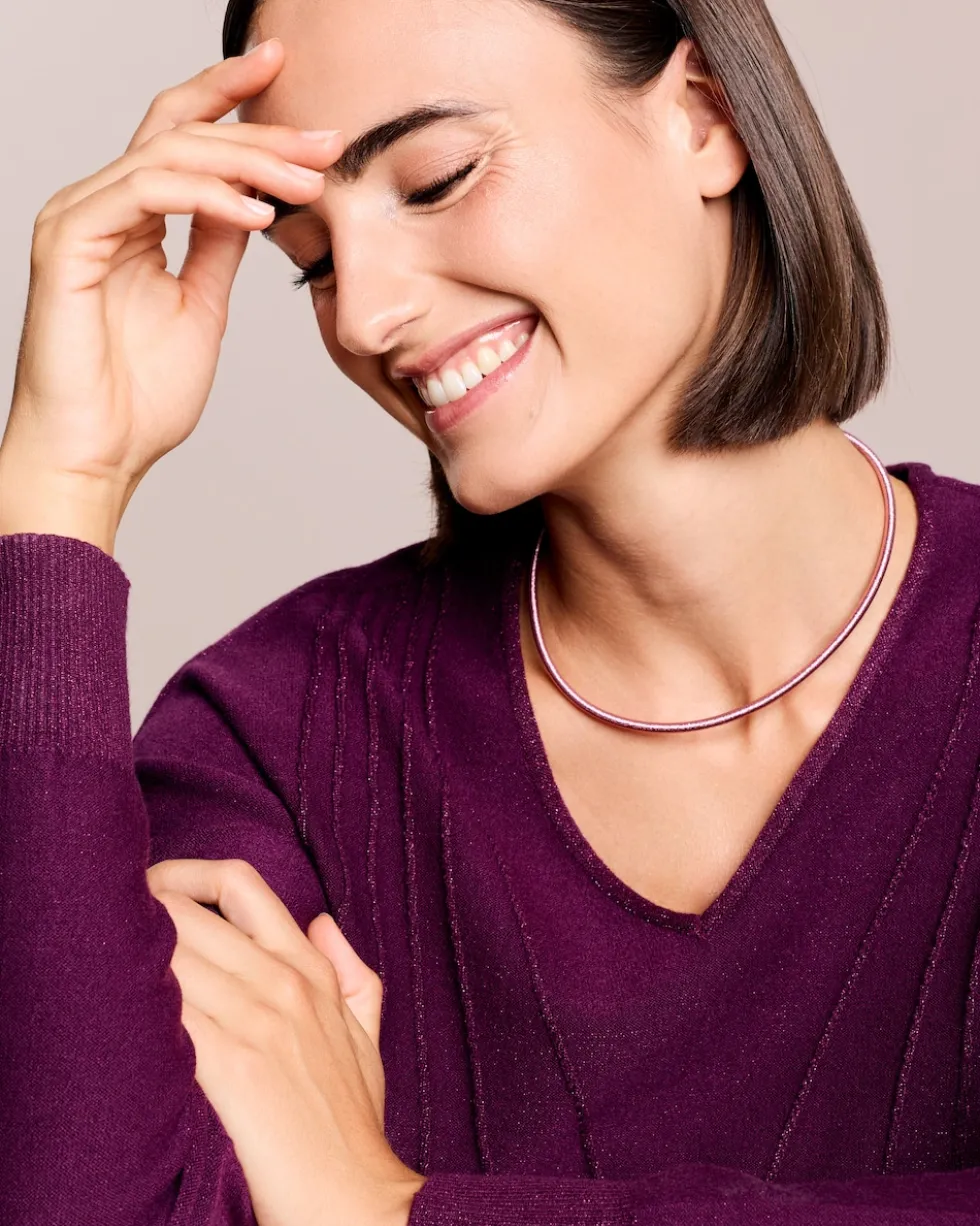 Glitzer-Collier mit Magnetverschluss