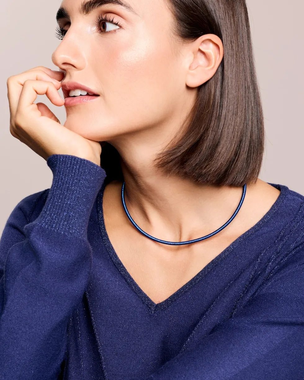 Glitzer-Collier mit Magnetverschluss