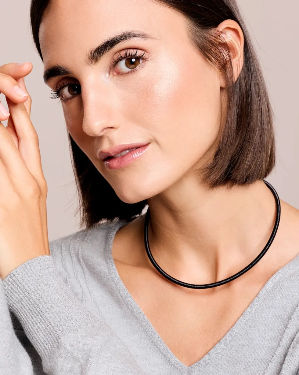 Glitzer-Collier mit Magnetverschluss