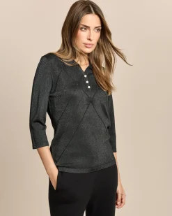 Glow Pullover mit Polokragen