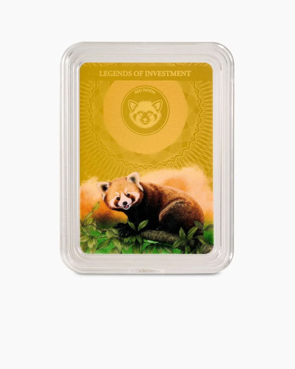 Goldbarren Roter Panda 2025