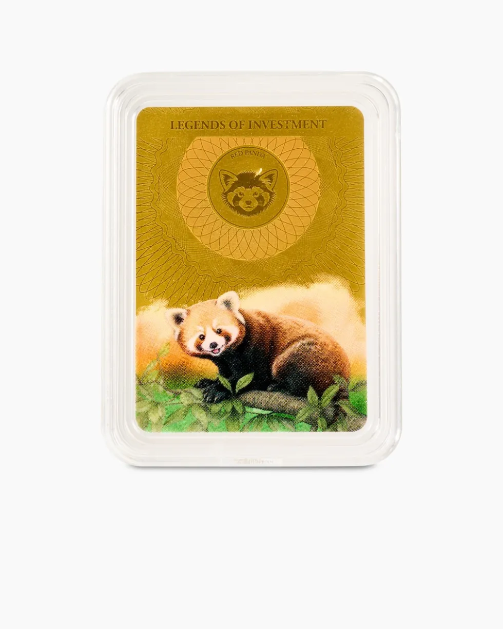 Goldbarren Roter Panda 2025