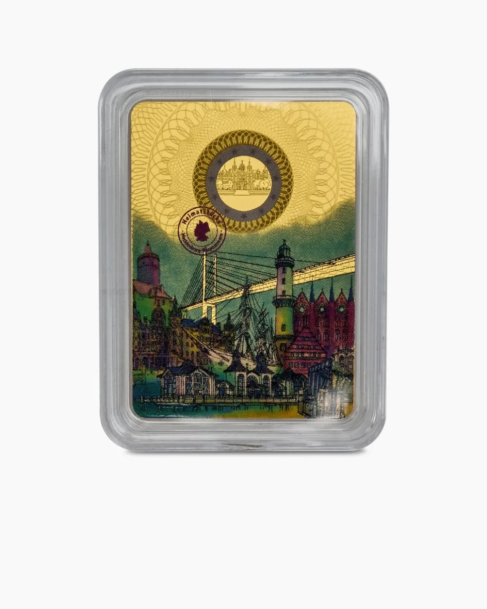 Goldmünzbarren "Heimatstücke", 16tlg.