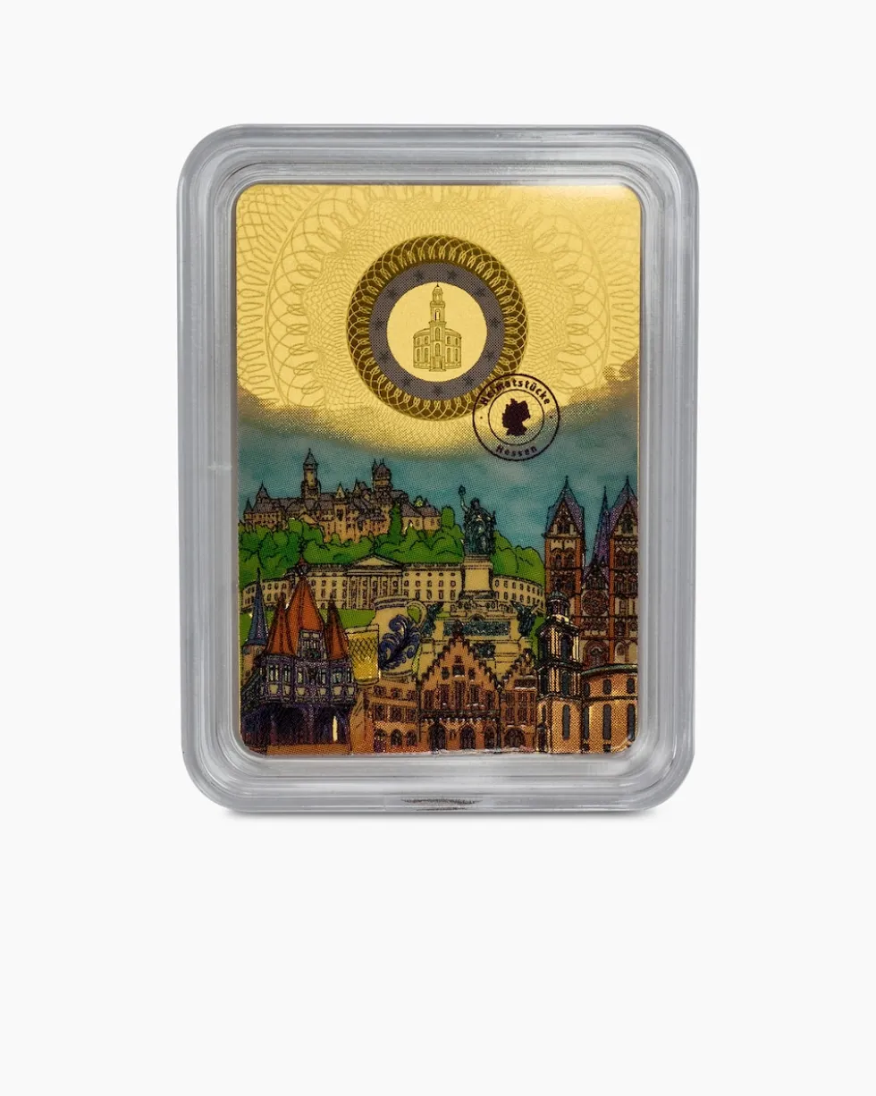 Goldmünzbarren "Heimatstücke", 16tlg.