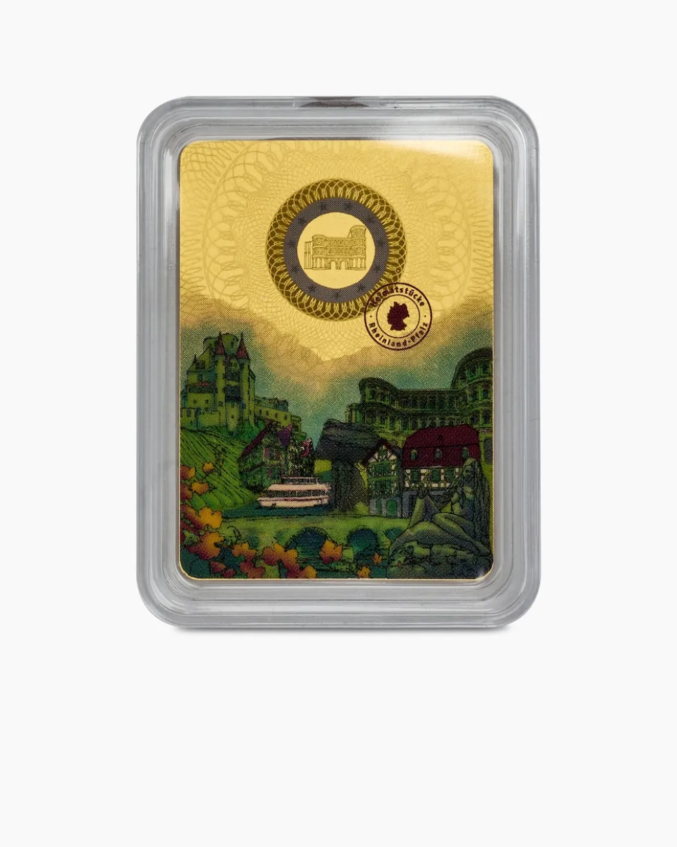 Goldmünzbarren "Heimatstücke", 16tlg.