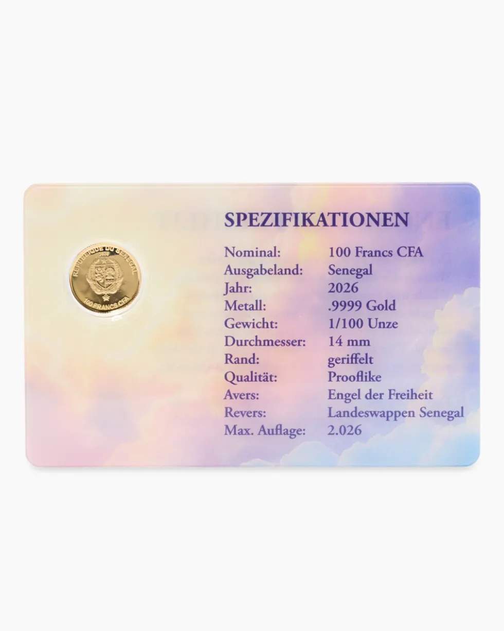 Goldmünze Glücksengel 2026