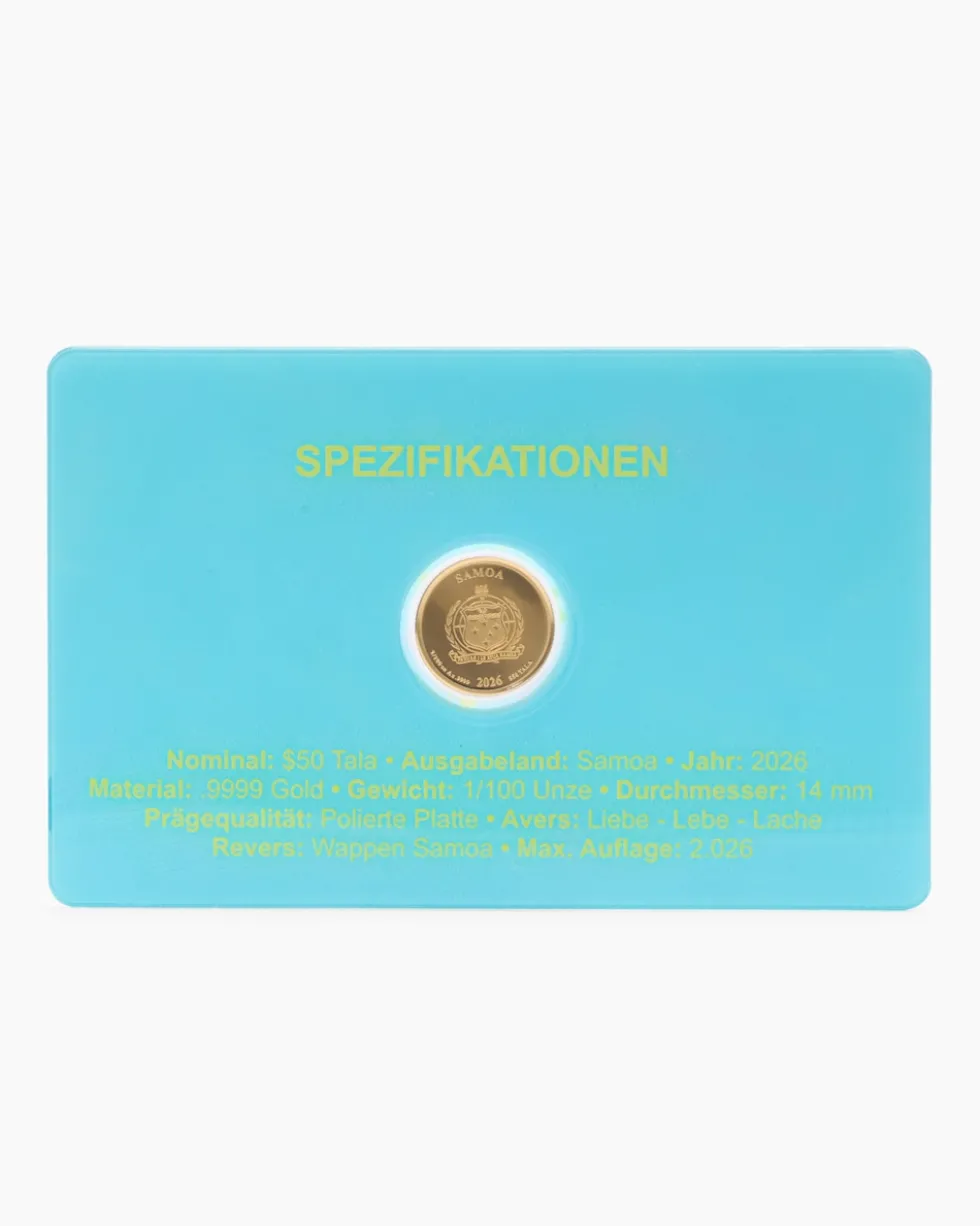 Goldmünze Liebe, Lebe, Lache 2026