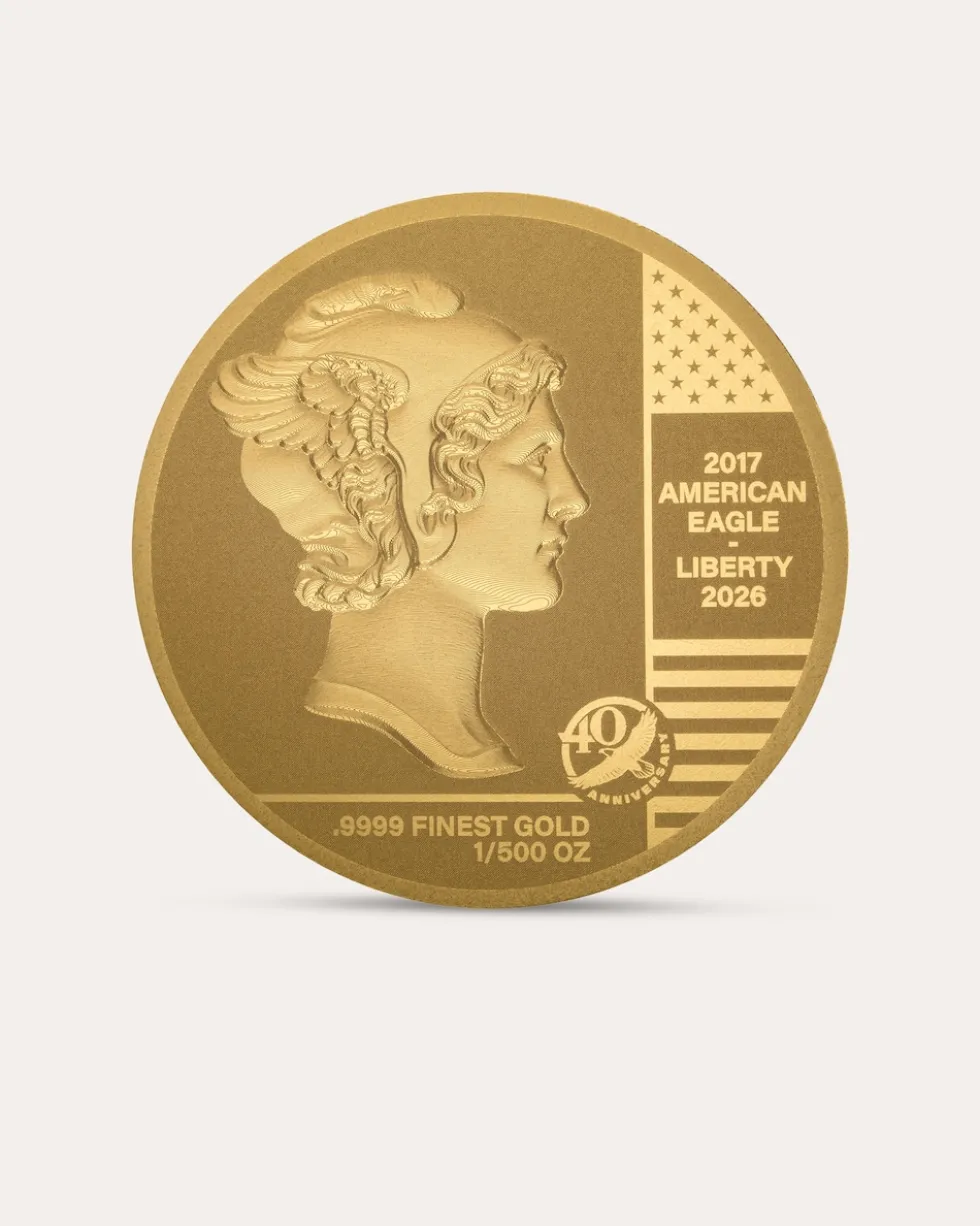 Goldmünzen-Kollektion American Eagle 40. Jubiläum, 40tlg.