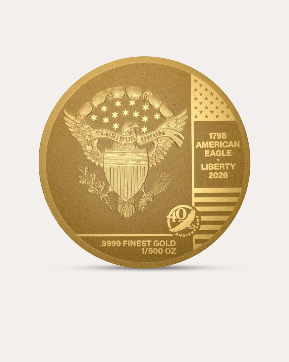Goldmünzen-Kollektion American Eagle 40. Jubiläum, 40tlg.