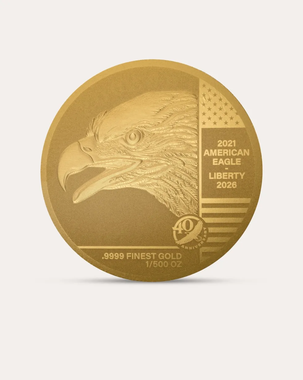Goldmünzen-Kollektion American Eagle 40. Jubiläum, 40tlg.