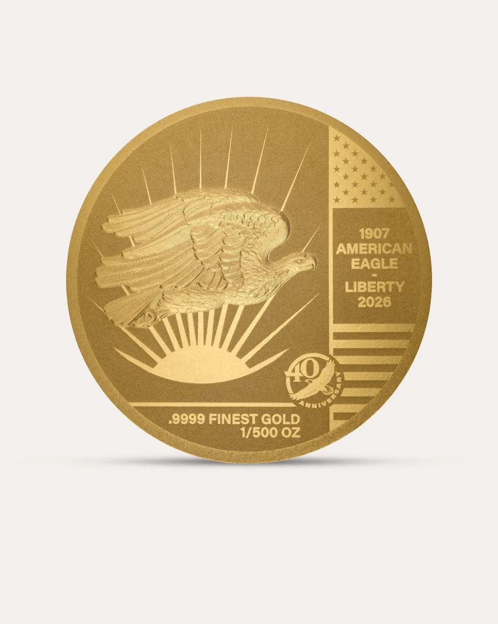 Goldmünzen-Kollektion American Eagle 40. Jubiläum, 40tlg.