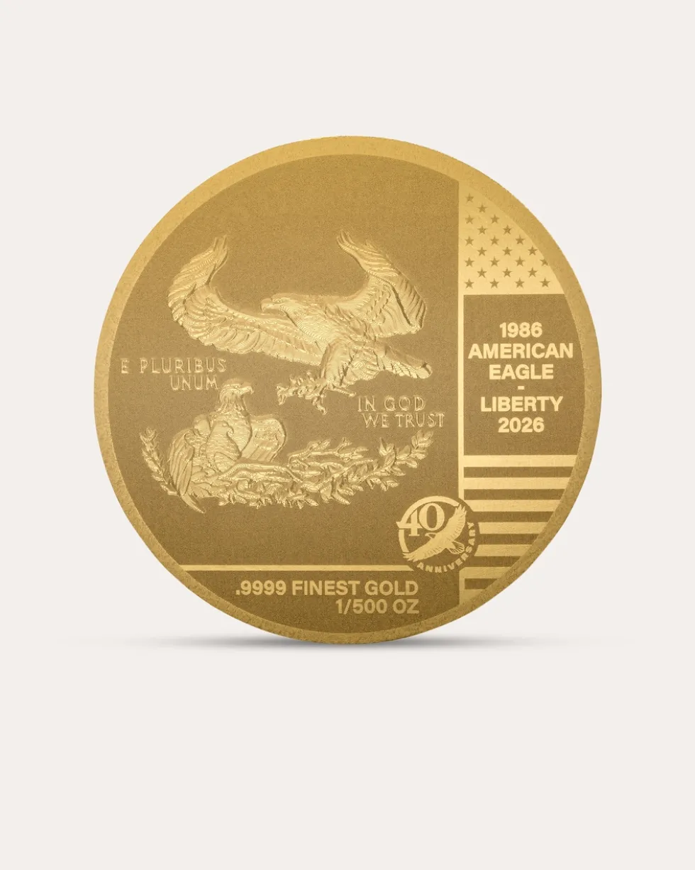 Goldmünzen-Kollektion American Eagle 40. Jubiläum, 40tlg.