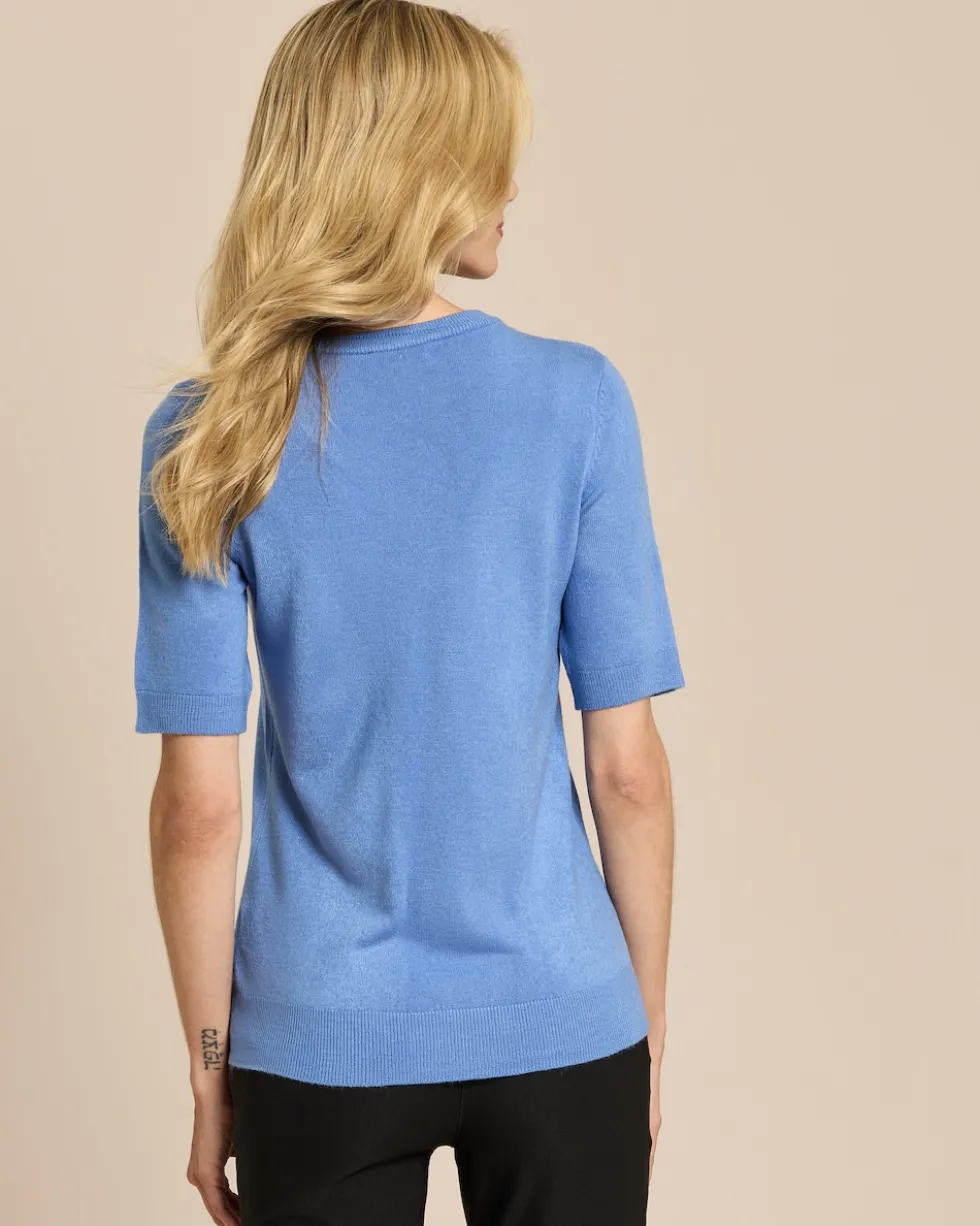 Halbarm-Pullover Cashmere Feeling