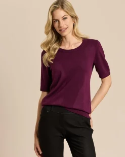 Halbarm-Pullover Cashmere Feeling