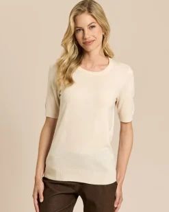 Halbarm-Pullover Cashmere Feeling