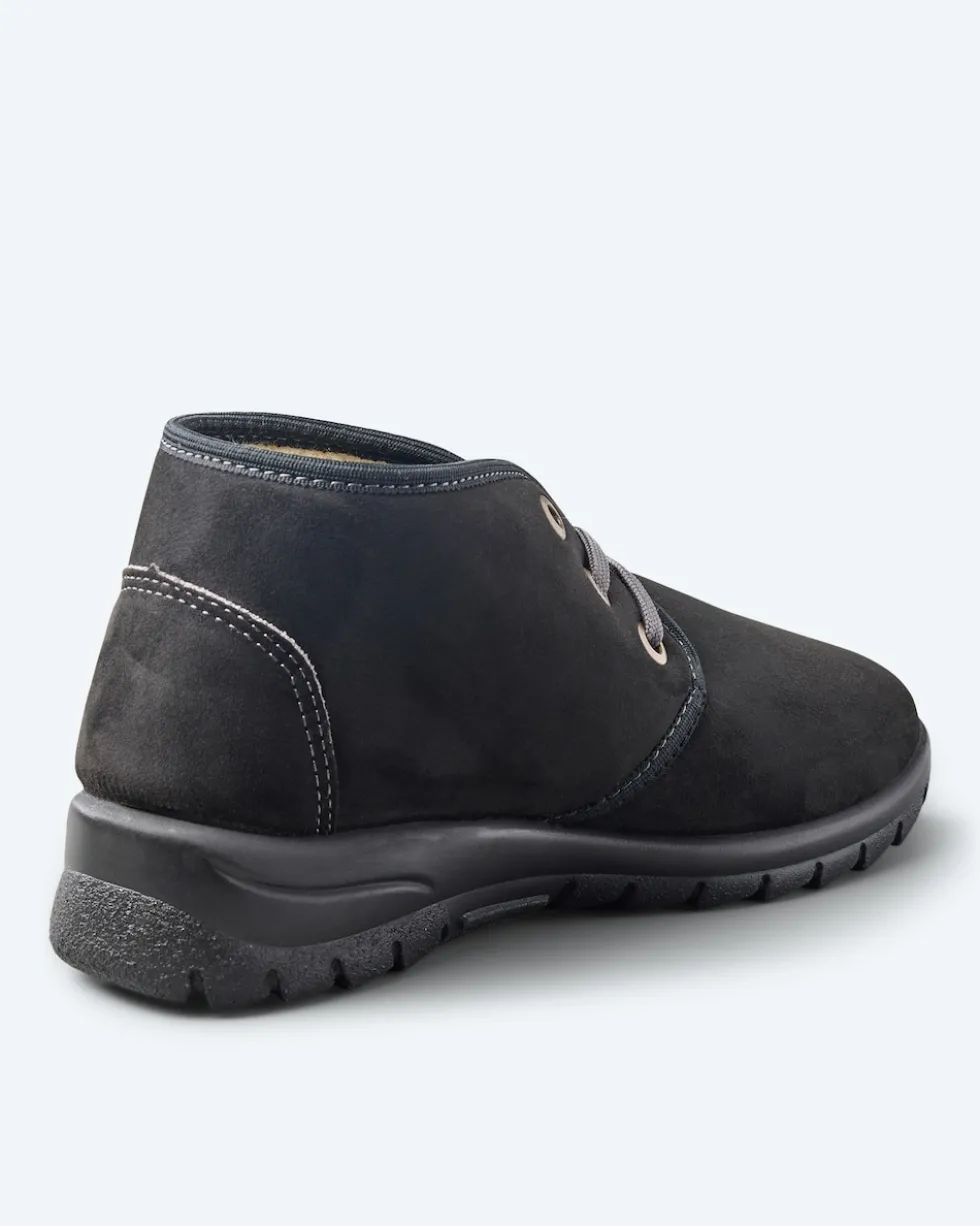 Halbschuh Echtleder Lammfellfutter