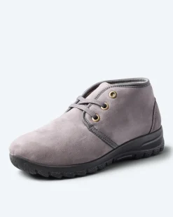 Halbschuh Echtleder Lammfellfutter