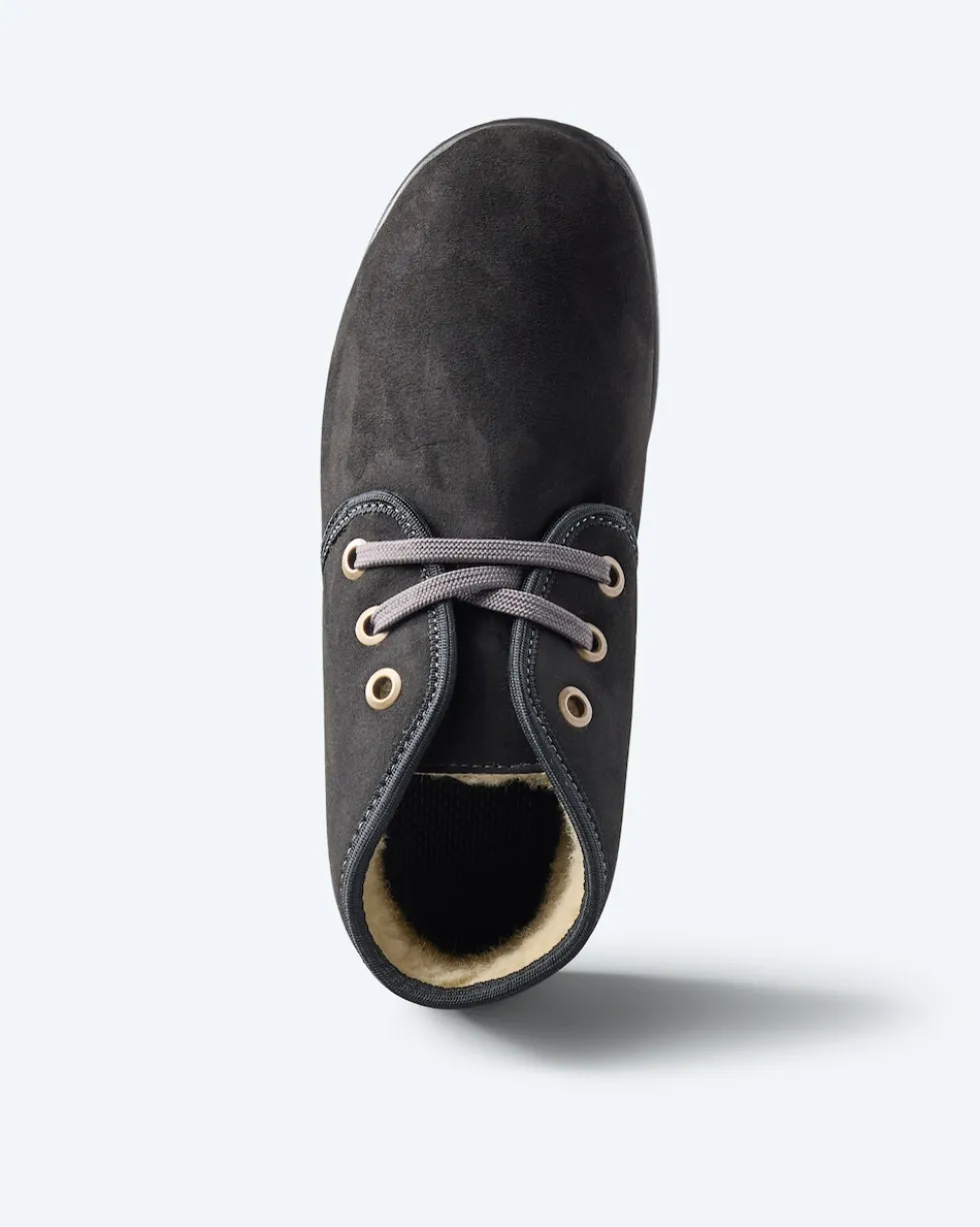 Halbschuh Echtleder Lammfellfutter