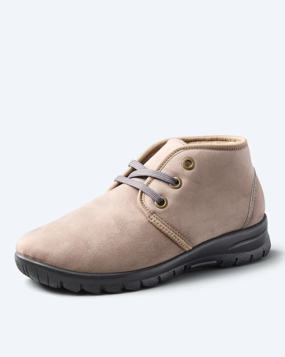 Halbschuh Echtleder Lammfellfutter