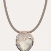 Herz-Collier mit Zirkonia
