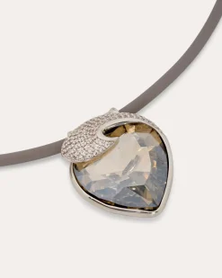 Herz-Collier mit Zirkonia
