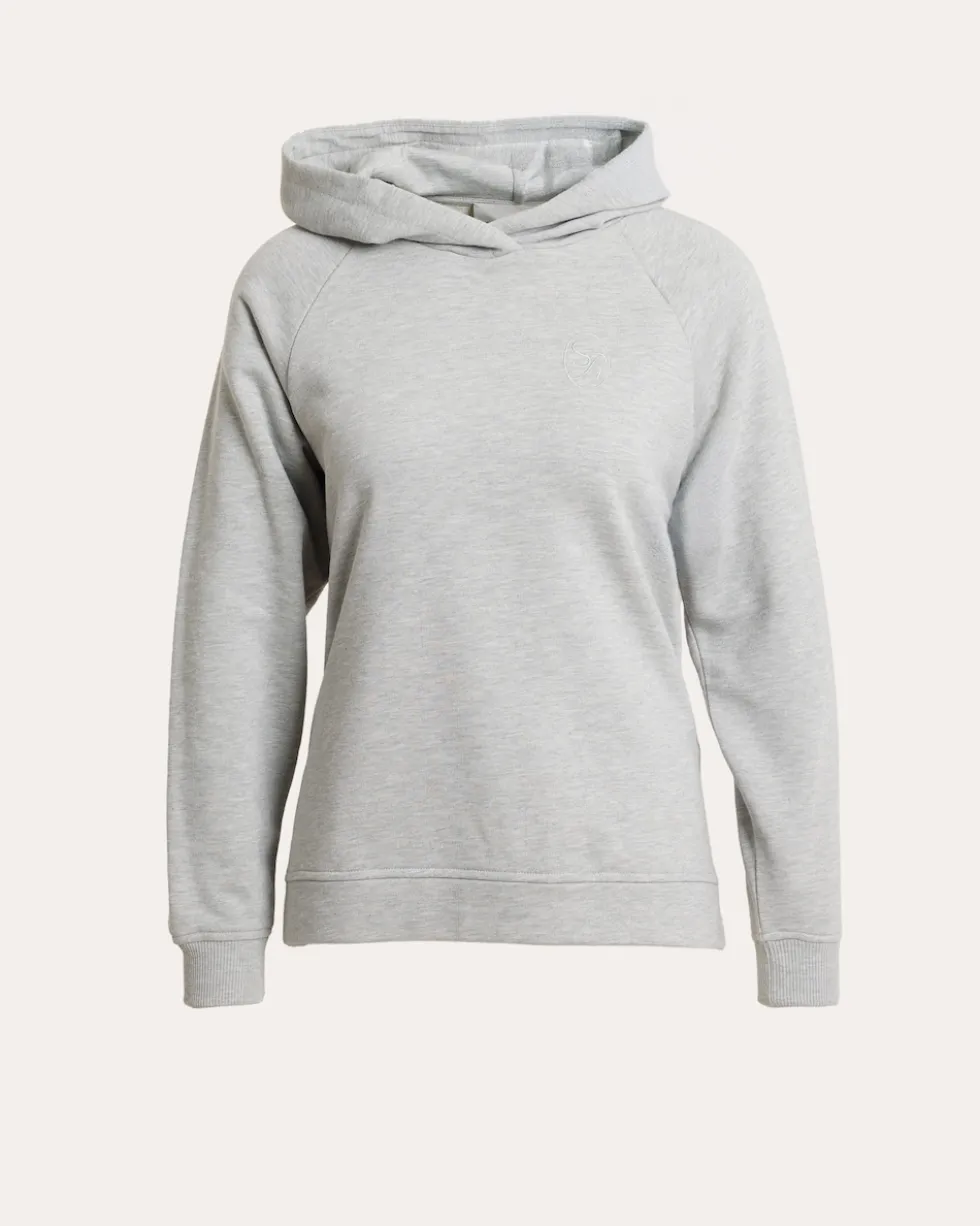 Hoodie mit Logo und Seitenschlitzen