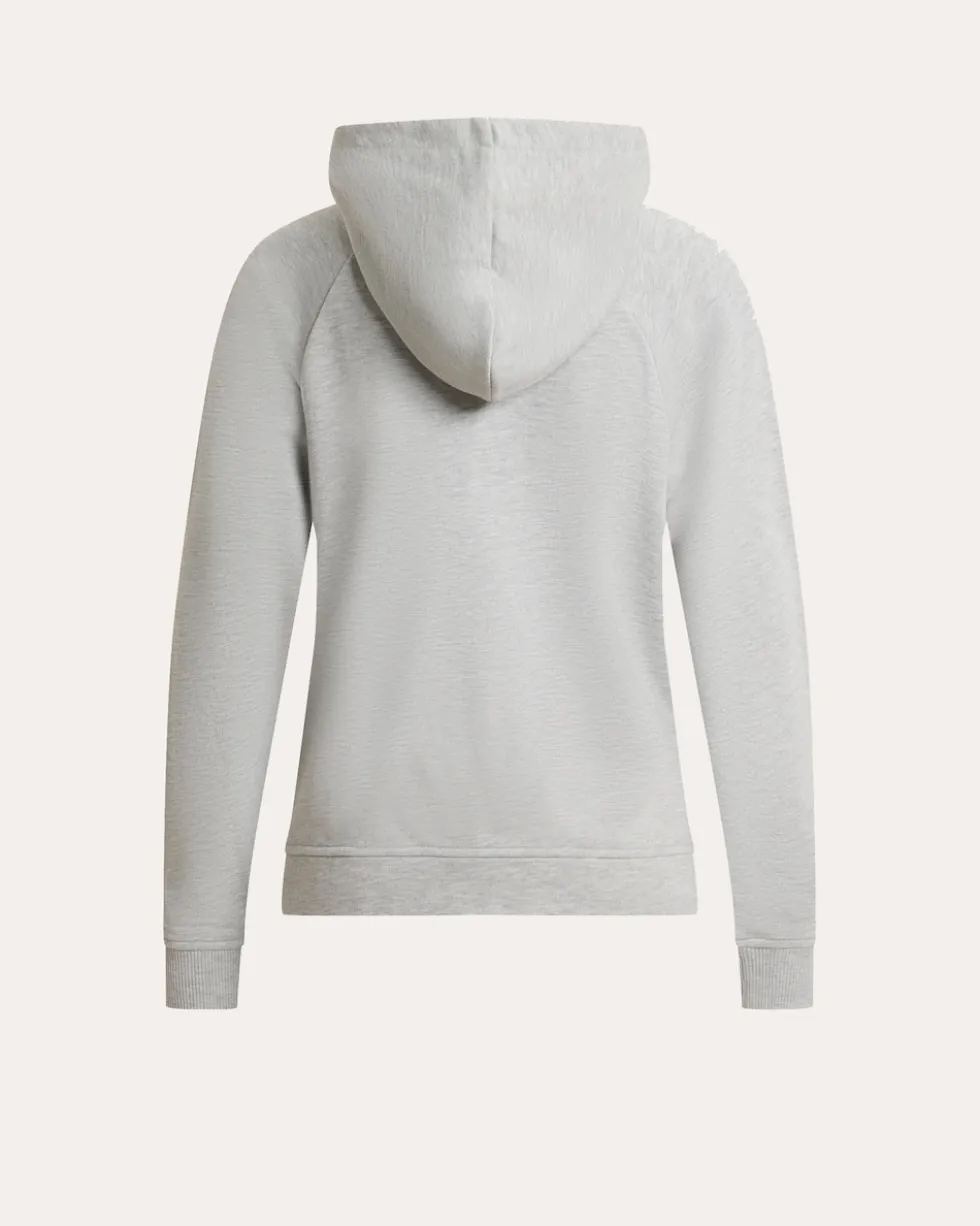 Hoodie mit Logo und Seitenschlitzen
