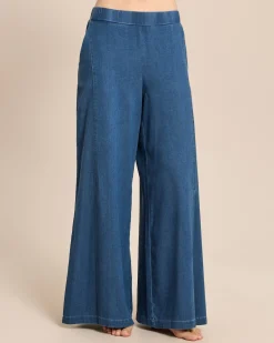 Hose aus Lyocellmix mit Layering