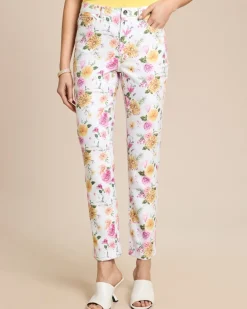 Hose mit Blumendruck