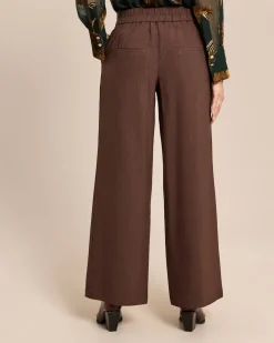 Hose mit Glanznadelstreifen