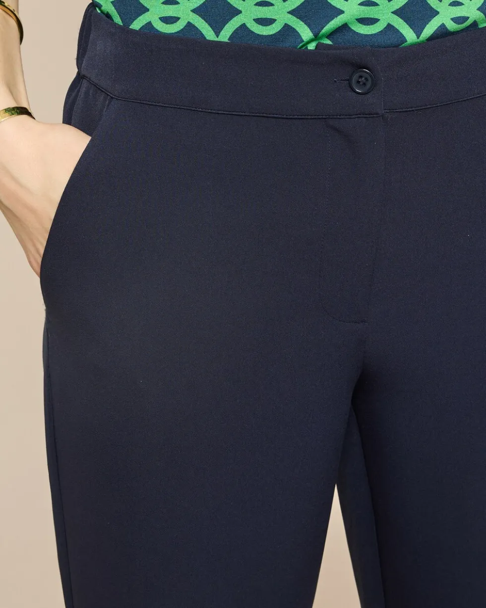 Hose mit weitem Bein und Taschen