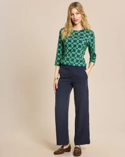 Hose mit weitem Bein und Taschen